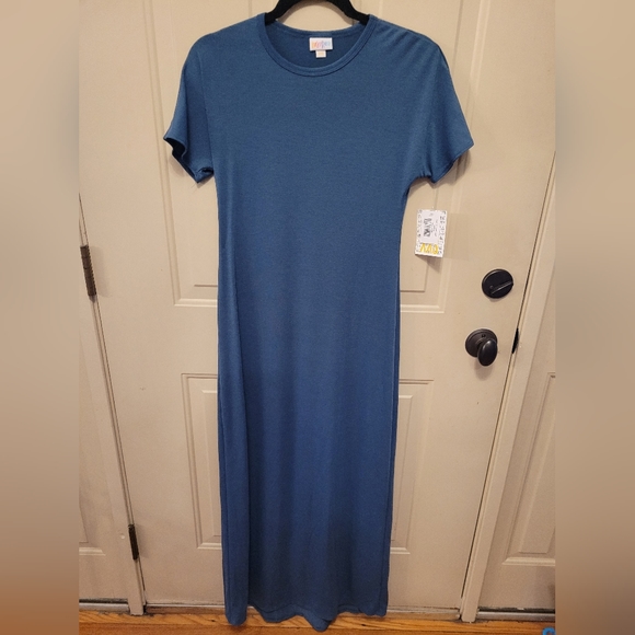 NWT XXS Maria Maxi Dress Slate Blue - Picture 1 of 3